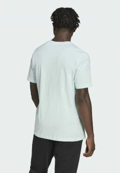 Adidas Performance M LIN SJ T - Print T-shirt - Blue -adidas Performance Shop efc4527583104917bace0f007c03c60e