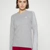 Adidas Performance Long Sleeved Top - Medium Grey Heather/white -adidas Performance Shop f0182451dd744b14bc39a9e86dc57f36