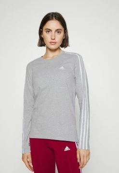 Adidas Performance Long Sleeved Top - Medium Grey Heather/white