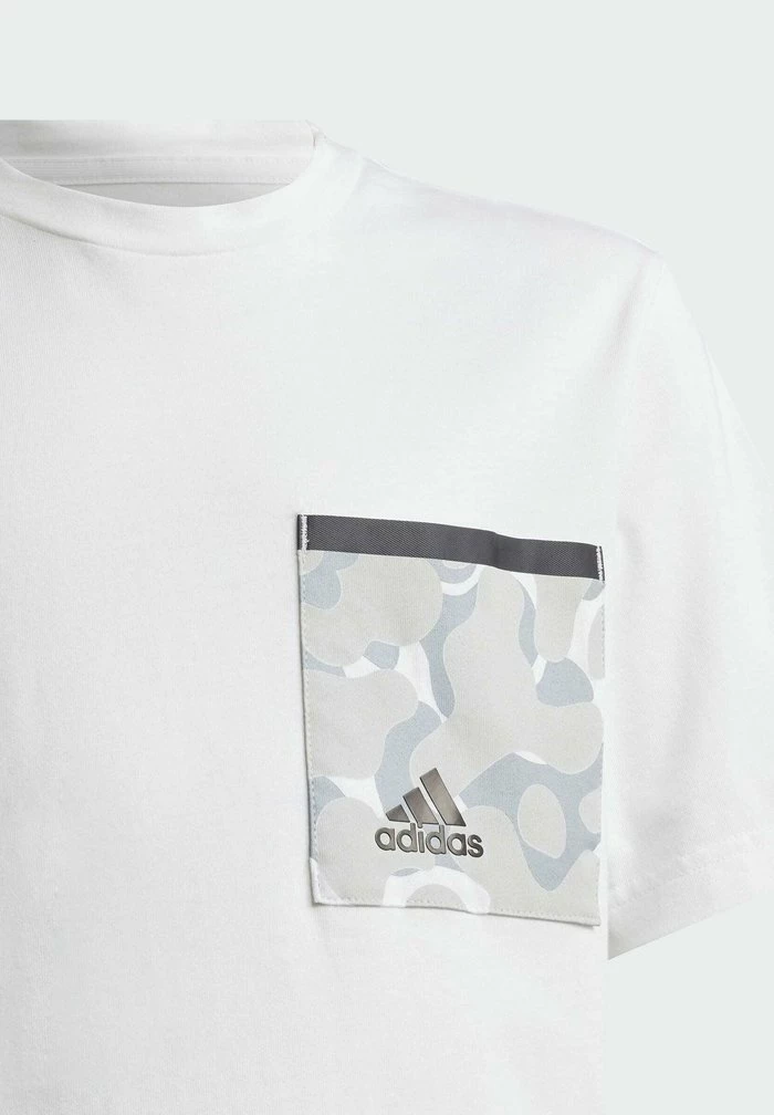 Adidas Performance Print T-shirt - White 5 Adidas Performance Print T-shirt - White - Image 3