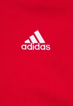 Adidas Performance 3 STRIPES ESSENTIALS - Hoodie - Scarlet/white -adidas Performance Shop f0b70bf67e85451cb3a5e57df0c04596