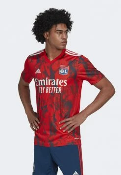 Adidas Performance OLYMPIQUE LYONNAIS AWAY - Print T-shirt - Red