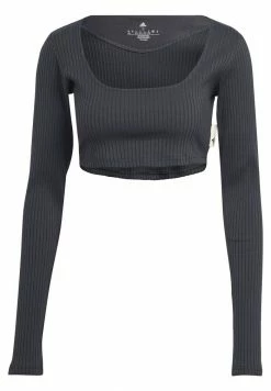 Adidas Performance W SL RIB CRO LS - Sports T-shirt - Carbon 14 Adidas Performance W SL RIB CRO LS - Sports T-shirt - Carbon -adidas Performance Shop f3cf708913434497a97add88c194c411