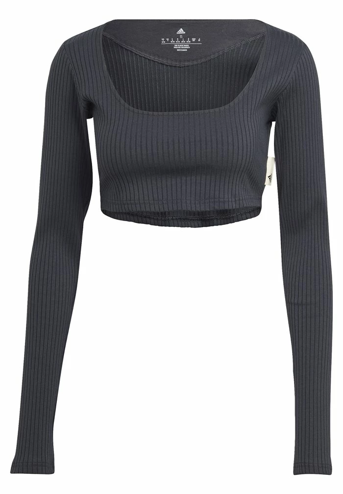 Adidas Performance W SL RIB CRO LS - Sports T-shirt - Carbon 8 Adidas Performance W SL RIB CRO LS - Sports T-shirt - Carbon - Image 6