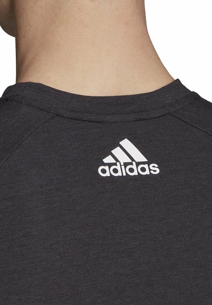 Adidas Performance TI BAR TEE - Print T-shirt - Black 5 Adidas Performance TI BAR TEE - Print T-shirt - Black - Image 3