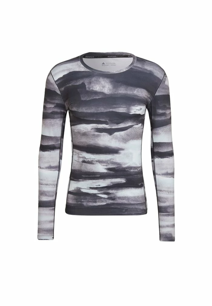 Adidas Performance YOGA ALL OVERSIZE PRINTLONG SLEEVE - Long Sleeved Top - Blue 10 Adidas Performance YOGA ALL OVERSIZE PRINTLONG SLEEVE - Long Sleeved Top - Blue - Image 8