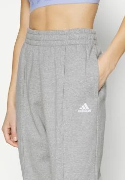 Adidas Performance STUDIO - Tracksuit Bottoms - Medium Grey Heather/white -adidas Performance Shop f52e098b058f4eeca5f483270df1c79f
