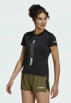 Adidas Performance AGRAVIC - Sports T-shirt - Black