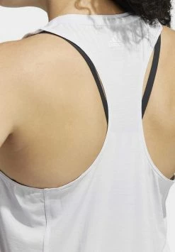 Adidas Performance STRIPES LOGO - Top - Dash Grey White -adidas Performance Shop f65187cdcabd423b833301498a9a1e8f