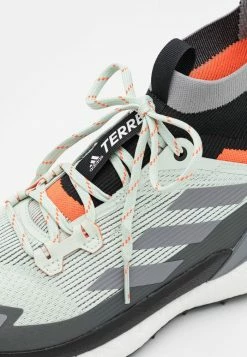 Adidas Performance TERREX FREE HIKER - Hiking Shoes - Linen Green/crystal White/impact Orange -adidas Performance Shop f6c706365a2742ef9cacff660ebff283