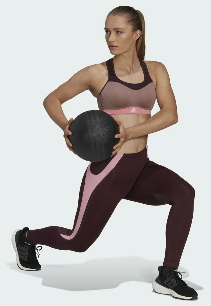 Adidas Performance High Support Sports Bra - Brown 4 Adidas Performance High Support Sports Bra - Brown - Image 2