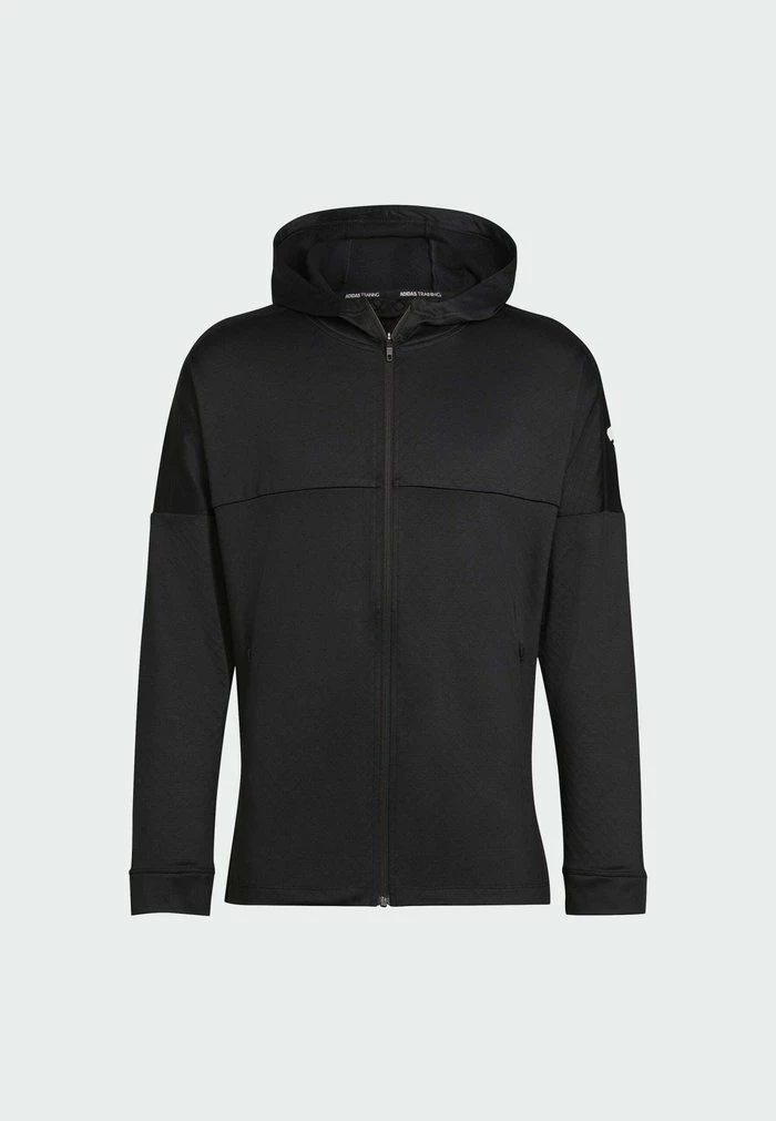 Adidas Performance WORKOUT WARM - Zip-up Sweatshirt - Black 10 Adidas Performance WORKOUT WARM - Zip-up Sweatshirt - Black - Image 8