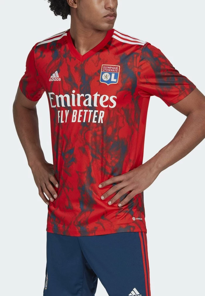 Adidas Performance OLYMPIQUE LYONNAIS AWAY - Print T-shirt - Red 8 Adidas Performance OLYMPIQUE LYONNAIS AWAY - Print T-shirt - Red - Image 6