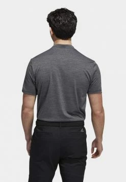 Adidas Performance TEXTURED - Polo Shirt - Black /grey Five -adidas Performance Shop f7effdd2afdb41738e5c855578d5bb8f