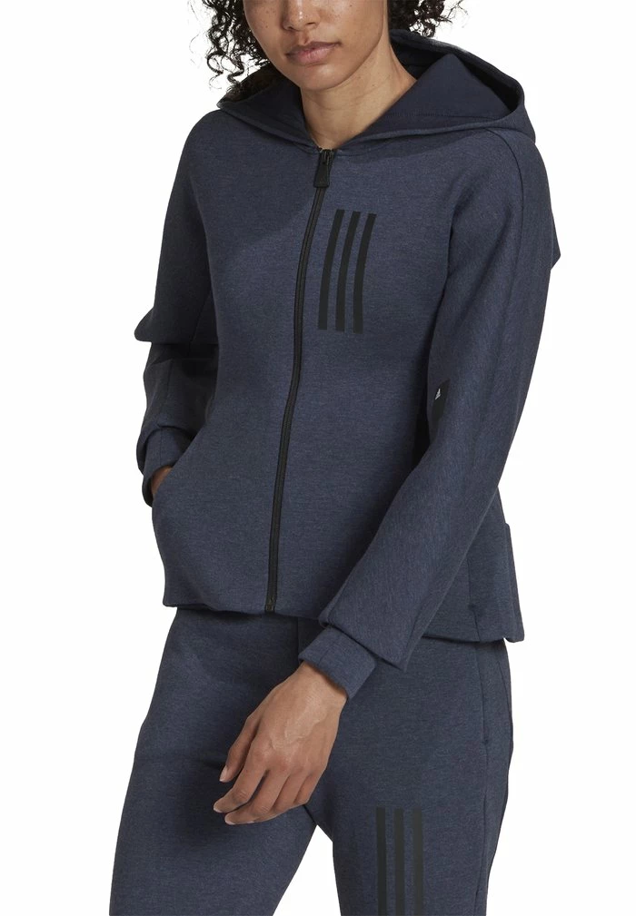 Adidas Performance Zip-up Sweatshirt - Legend Ink Mel. 6 Adidas Performance Zip-up Sweatshirt - Legend Ink Mel. - Image 4