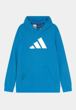 Adidas Performance 3 BAR UNISEX - Hoodie - Bright Blue/white