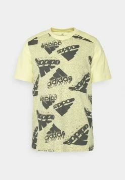 Adidas Performance Print T-shirt - Almost Yellow/linen Green -adidas Performance Shop fa5ef0b845574b32aac0c47f611e2a78