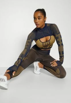 Adidas Performance CROP - Training Jacket - Dark Indigo/mesa -adidas Performance Shop fa7da4c0695b4fcfa381317772924be8