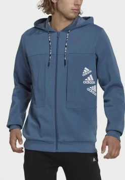 Adidas Performance Hoodie - Blue -adidas Performance Shop fada64302fe340f2ae2e4352c11df9a2