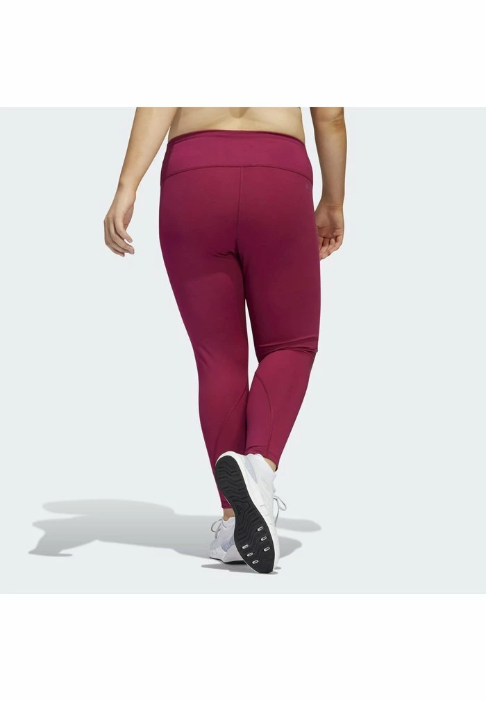 Adidas Performance OPTIME TRAINICONS STRIPES PLUS SIZE - Leggings - Red 6 Adidas Performance OPTIME TRAINICONS STRIPES PLUS SIZE - Leggings - Red - Image 4