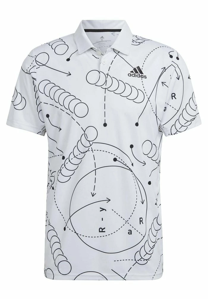 Adidas Performance GRAPHIC - Polo Shirt - White 7 Adidas Performance GRAPHIC - Polo Shirt - White - Image 5