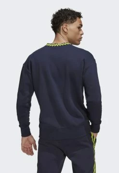 Adidas Performance MANCHESTER UNITED LS CREW SWEAT - Sweatshirt - Blue -adidas Performance Shop fc8340da094c47328663eb29ba804f0d