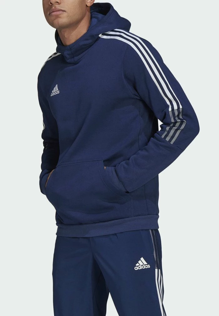 Adidas Performance TIRO SWEAT HOODIE - Hoodie - Blue 3 Adidas Performance TIRO SWEAT HOODIE - Hoodie - Blue
