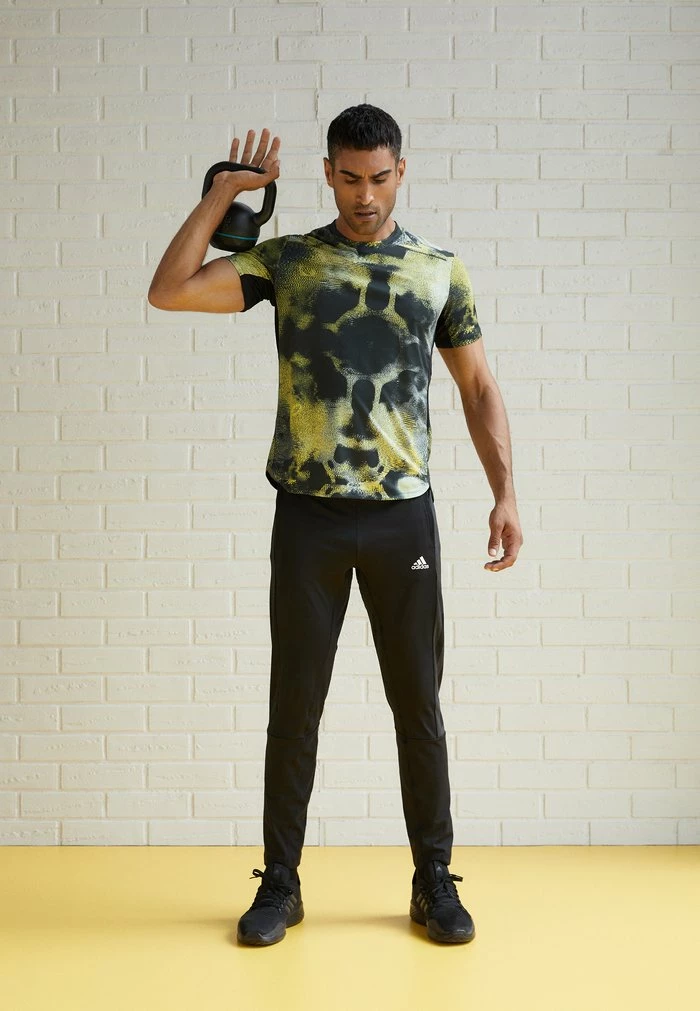 Adidas Performance HIIT TEE - Sports T-shirt - Impact Yellow 4 Adidas Performance HIIT TEE - Sports T-shirt - Impact Yellow - Image 2