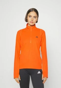 Adidas Performance FAST HALF-ZIP LONG SLEEVE - Long Sleeved Top - Orange