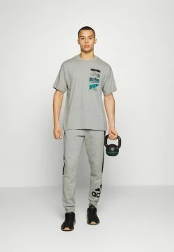 Adidas Performance Print T-shirt - Medium Grey Heather -adidas Performance Shop ff35c00f816b4132a72cb45f7a1fc674