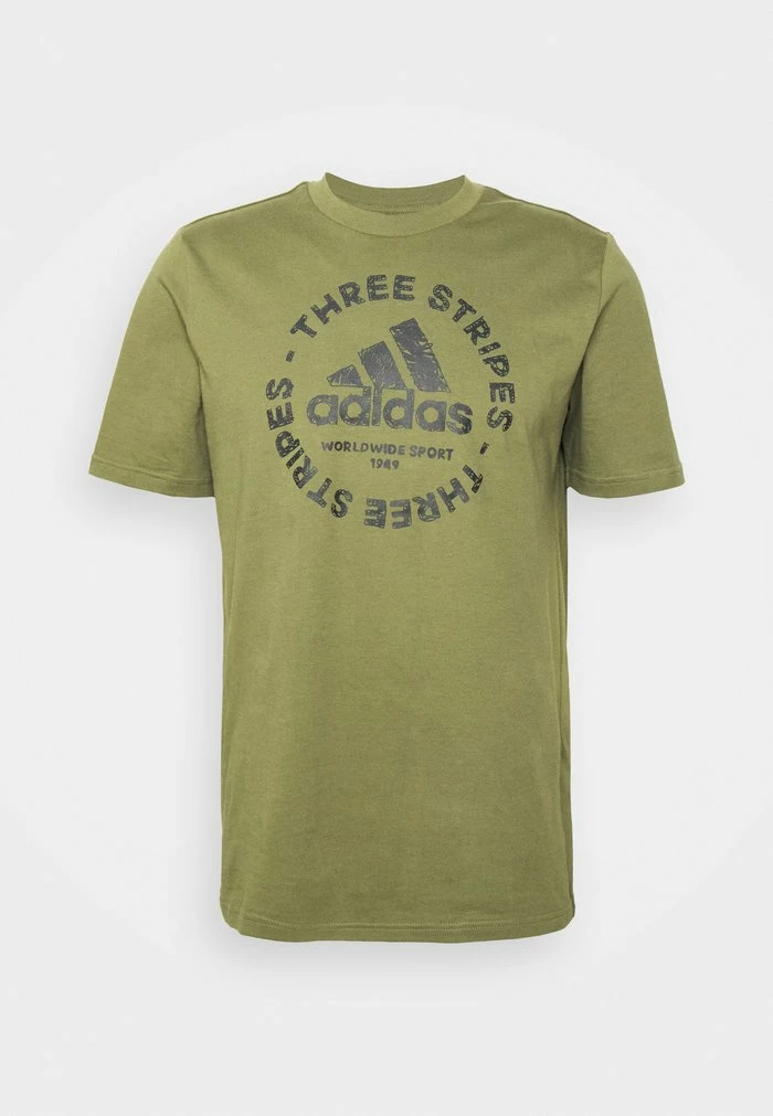 Adidas Performance Print T-shirt - Focus Olive 7 Adidas Performance Print T-shirt - Focus Olive - Image 5