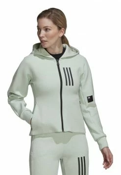 Adidas Performance Zip-up Sweatshirt - Linen Green Mel